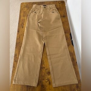 NWT Universal Standard Women Size 4XS (00-0 / XS) Camel Straight Leg Twill Pants